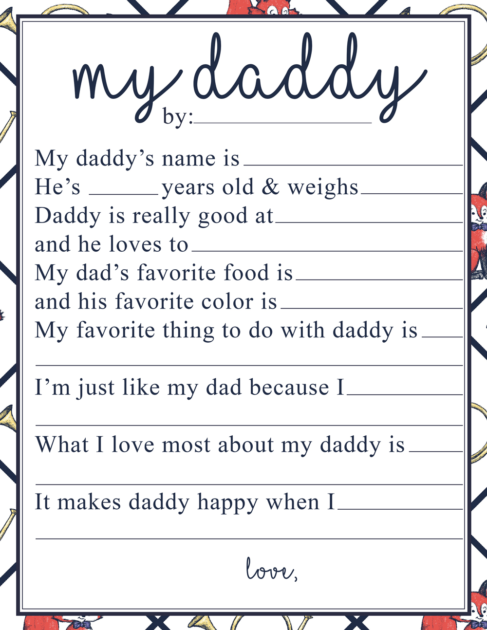 Father’s Day Printables The Well To Do Review